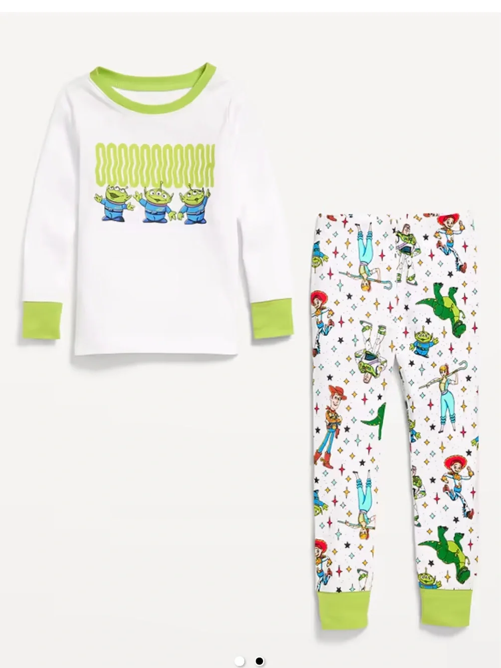 NWT Pixar Toy Story Alien Kids Pajama Set size 4T